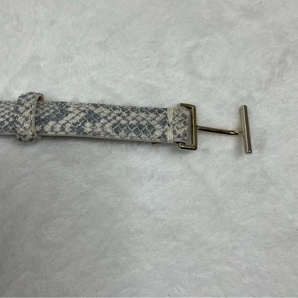 Carlisle Belt Reptile Leather Gold Hardware Made in Italy XS/S - Picture 7 of 8
